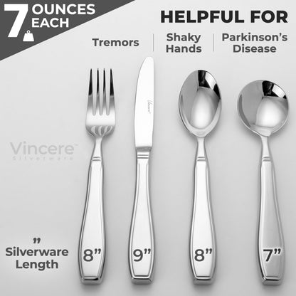 Heavy Weighted Utensils Set for Tremors & Parkinsons