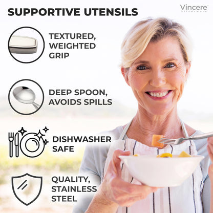 Heavy Weighted Utensils Set for Tremors & Parkinsons