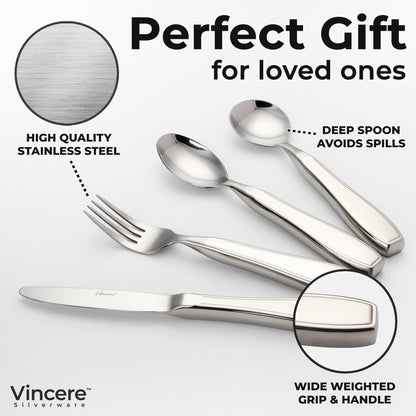 Heavy Weighted Utensils Set for Tremors & Parkinsons
